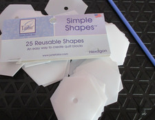 formes hexagonales en plastique réutilisables, utilisées pour quilting EPP, 25 pièces