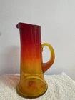 Blenko Art Glass Pitcher Amberina
