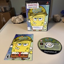 SpongeBob Battle For The Bikini Bottom (Ps2) Tested. CIB. Very Clean Disc!