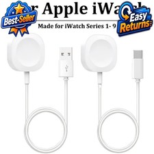 Magnetic Wireless Charger for Apple Watch Series 9 8 7 6 5 4 SE USB-C Fast