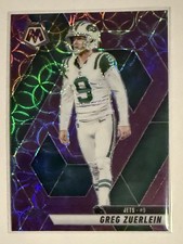 2025 Panini Mosaic Football Greg Zuerlein #191 Purple Scope Prizm New York Jets
