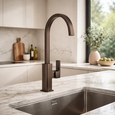 Marata Gunmetal Kitchen Mixer Tap with Single Lever