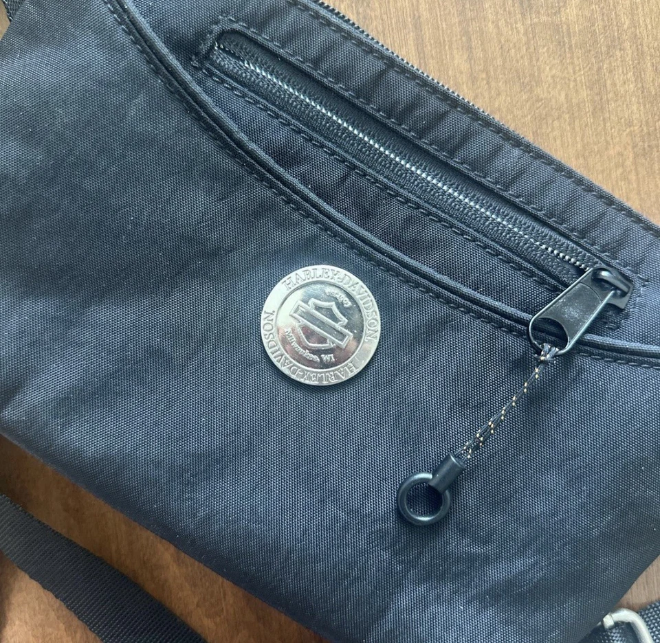 Mini Mochila Bandolera Harley Davidson Cartera/Bolso Cinturón con Correa Adj Logo Aop Foto 3 de 4