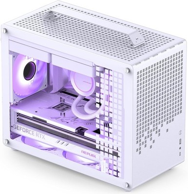 JONSPLUS Z20 White Micro-ATX Mini Tower Pc Case,with Detachable Carrying Handle