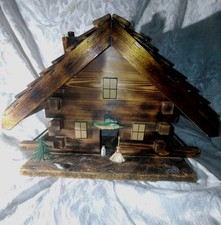 Handcrafted Rustic Log Cabin Bird Feeder / 18" X 12" X 11"