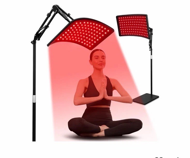 Red Light Therapy for Face and Body, Red Infrared Light Therapy Lamp  With Stand