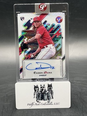 2025 TOPPS PRISTINE AUTOGRAPHS 'CADEN DANA' (RC) HARD SIGNED L.A. ANGELS