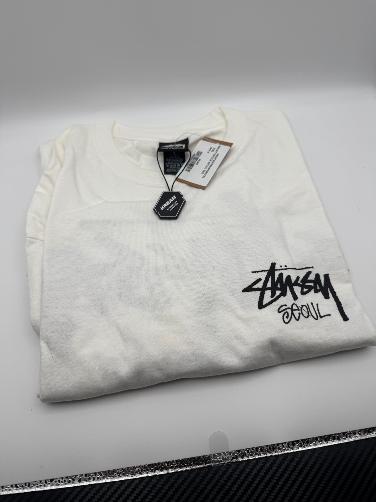 Stussy Stock Seoul T-Shirt White, 100% Authentic (XXL)