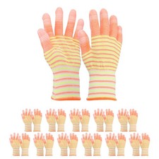 12er Set ESD Antistatik-Handschuhe f&uuml;r Electrostatic Protective, Gr&ouml;&szlig;e M Orange
