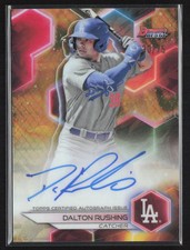 2023 Bowman's Best Dalton Rushing #B23-DR Gold Lava Rookie On Card Auto 