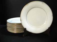 Noritake Golden Cove 7719 – Set of 11 Salad Plates 8¼" – Mint Condition – Japan