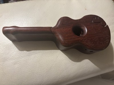 Mahogany Guitar Puzzle by Richard Roth Handcrafted Wood Puzzle    