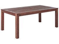 Rustikaler Gartentisch Dunkler Holzfarbton Eukalyptusholz 180 X 100 Cm Tuscania