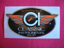 Classic Instruments The Finishing Touch Sticker Decal Hot Rods Classic Cars