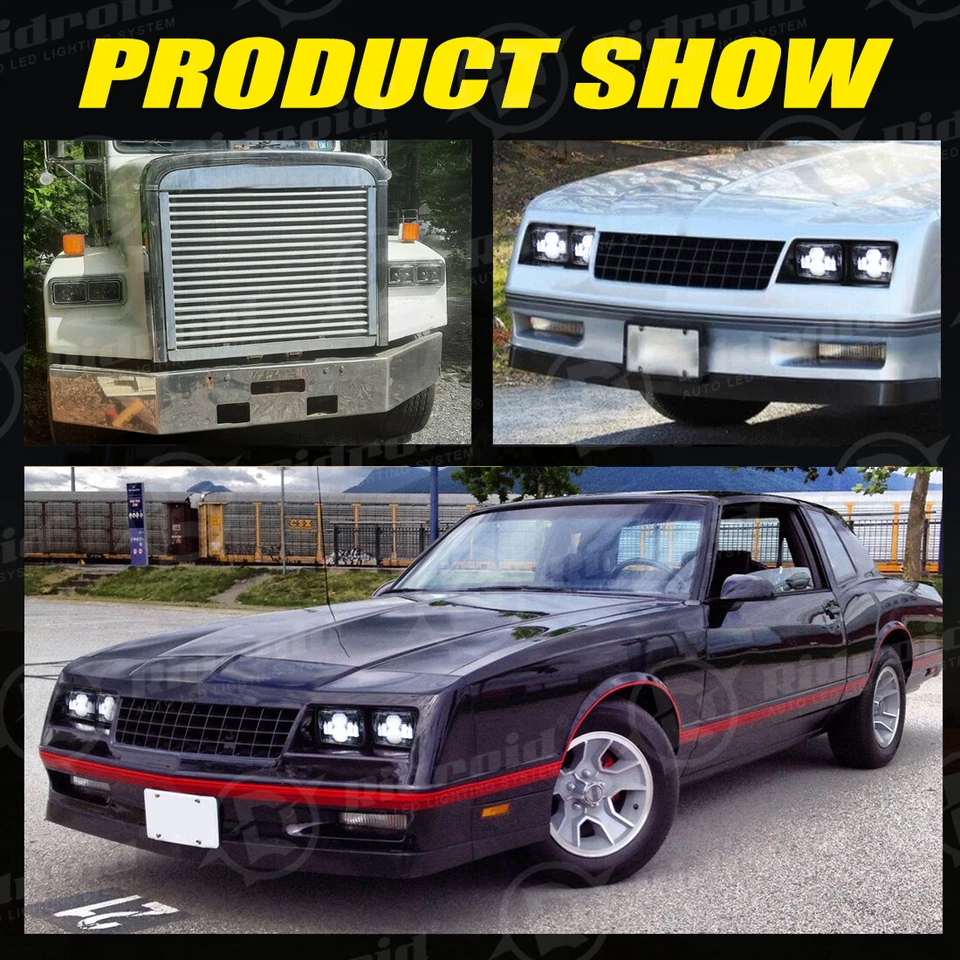 1x Faro LED 4x6 haz sellado alto/bajo para camioneta Chevrolet S10 1995 1996 1997 Foto 4 de 4