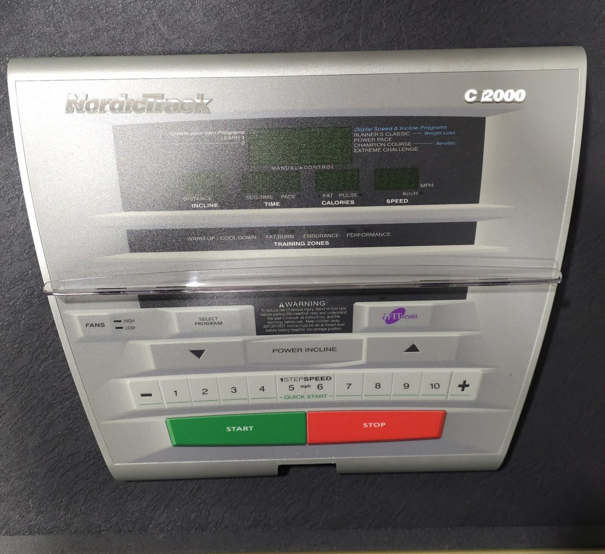 Nordictrack C2000 Treadmill Display Console