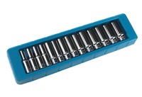 "Craft-Equip 14 Tlg. 3/8\" SteckschlüSselsatz LangnüSse NüSse Langnuss 8 - 21 Mm"