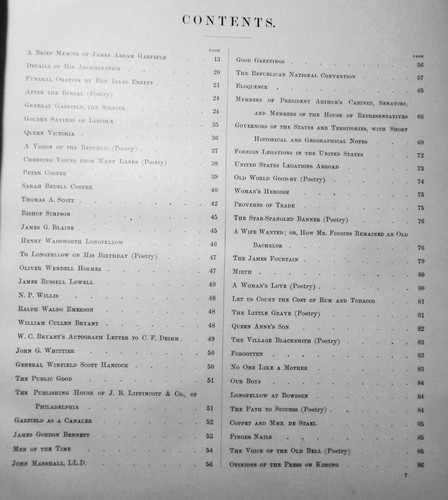 1882 President James A Garfield's Memorial Journal par Clara F Deihm. 1ère édition - Photo 7 sur 24