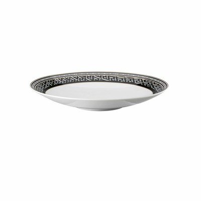 Rosenthal Versace Gourmetteller La Greca Signature Black, Porzellan, 28 cm