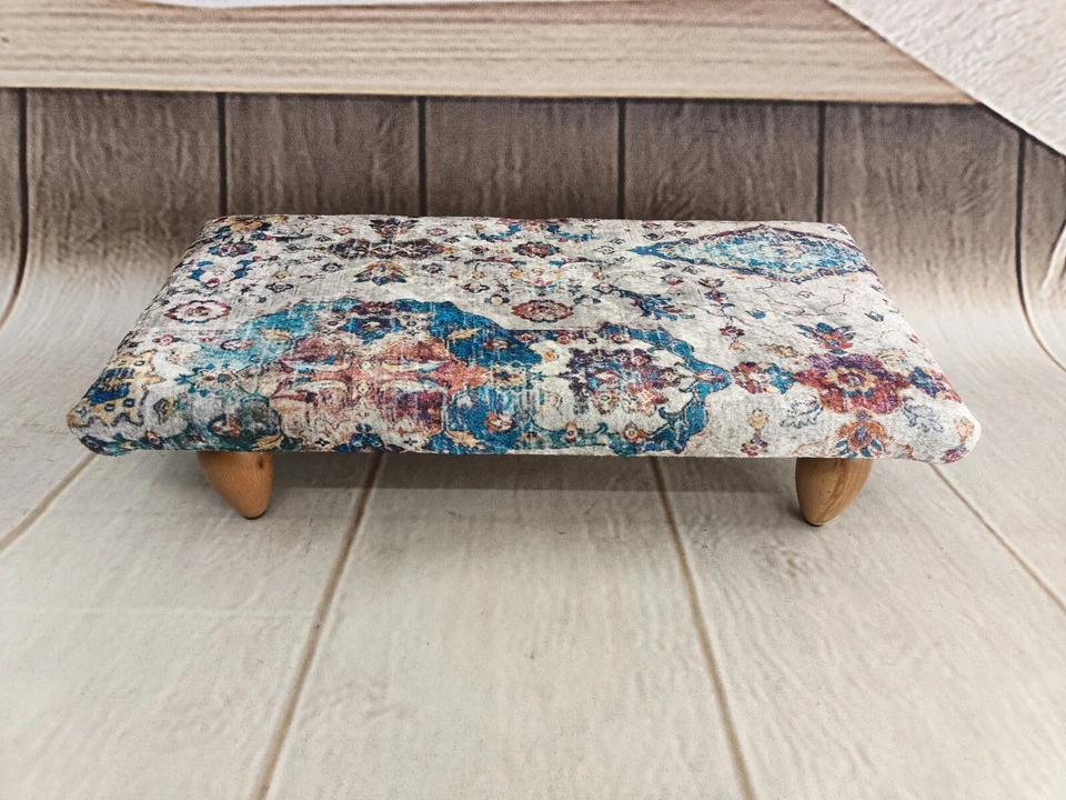 Footstool bench Ottoman pouf Bench with cushion Lounge furniture Stepping stool - Image 2 of 4