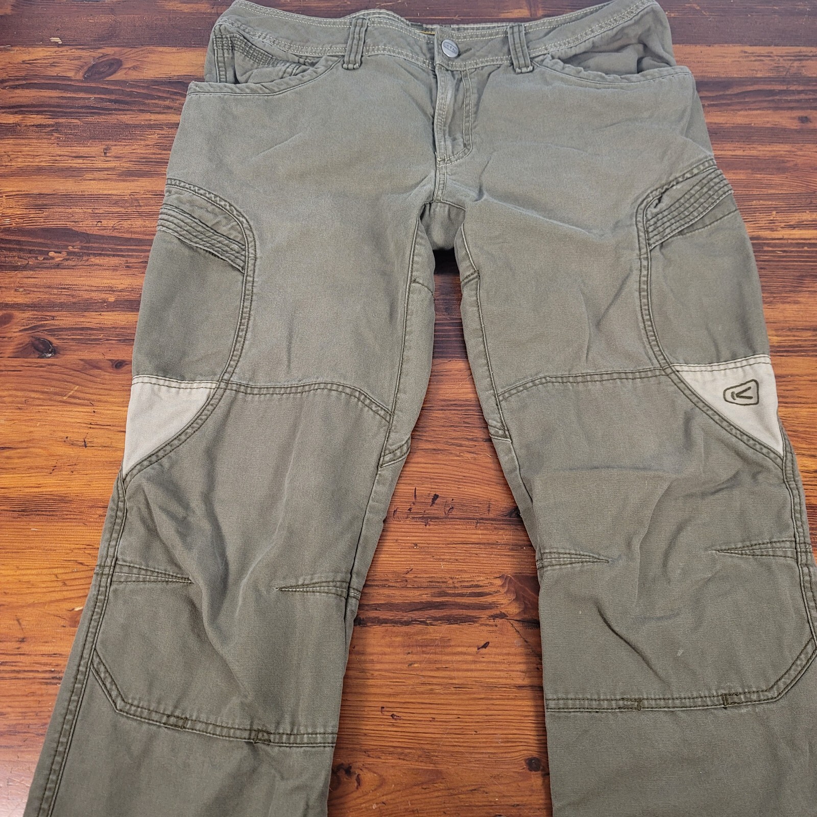 Pantaloni cargo Keen donna taglia 14R escursionismo outdoor 100% cotone beige