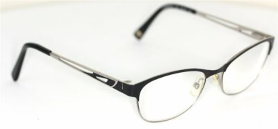 Marchon Uptown CLAREMONT 001 Schwarz/Silber Brille glasses FASSUNG eyewear