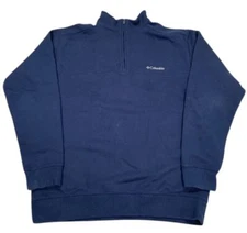 Columbia Men's Half Zip Pullover Sweater Navy