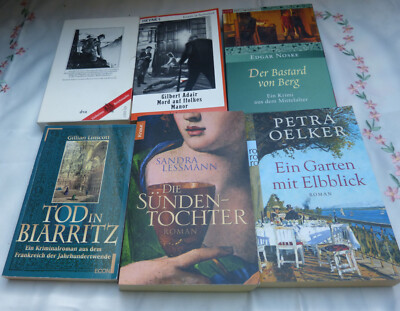 6  historische Krimi Buchpaket historische Romane Oelker Adair Lessmann Noske