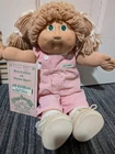 Cabbage Patch Doll 1984 Beige Pigtails W/ Looped Bangs - BC And Adoption Papers