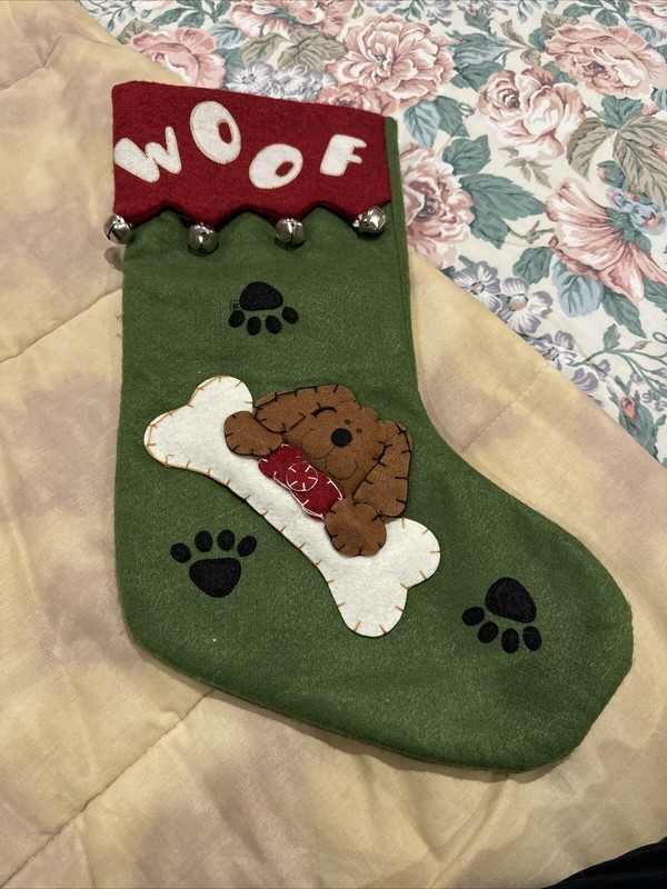 Saint Nicholas Square, Woof  Christmas stocking