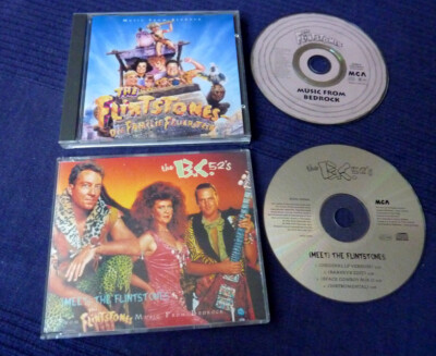 2 CDs Soundtrack Flintstones OST Familie Feuerstein Stereo MCs + Single B C-52s