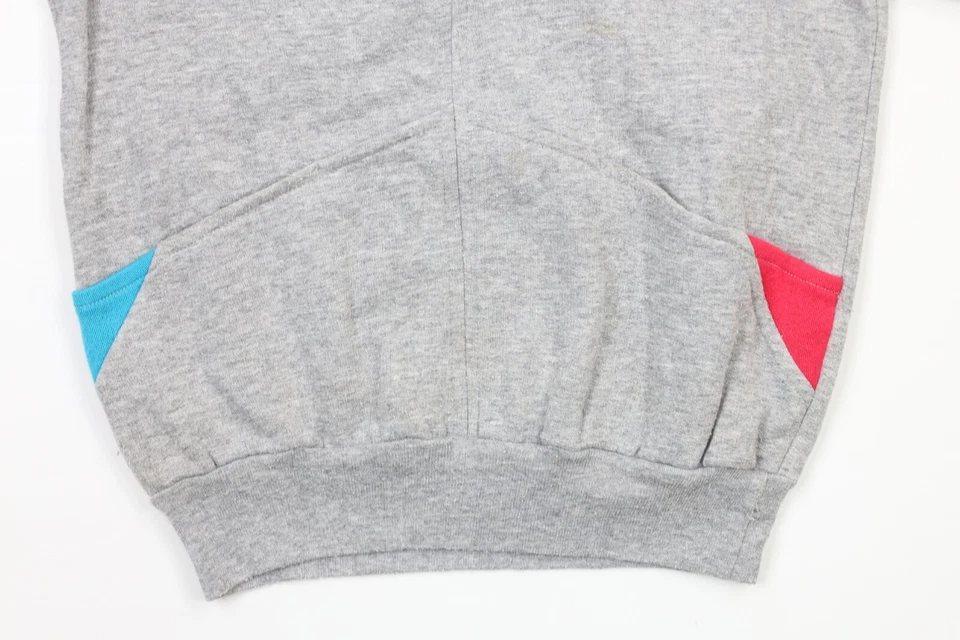 Винтажный 80-х Izod Lacoste девочек маленький состаренный 2 изделия спортивный костюм наряд серый - Изображение 4 из 4