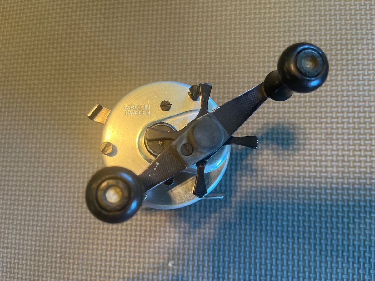 Moulinet Vintage Abu Garcia 500 Ambassadeur 5000c – Or Et Noir, Suède (fonctionne)