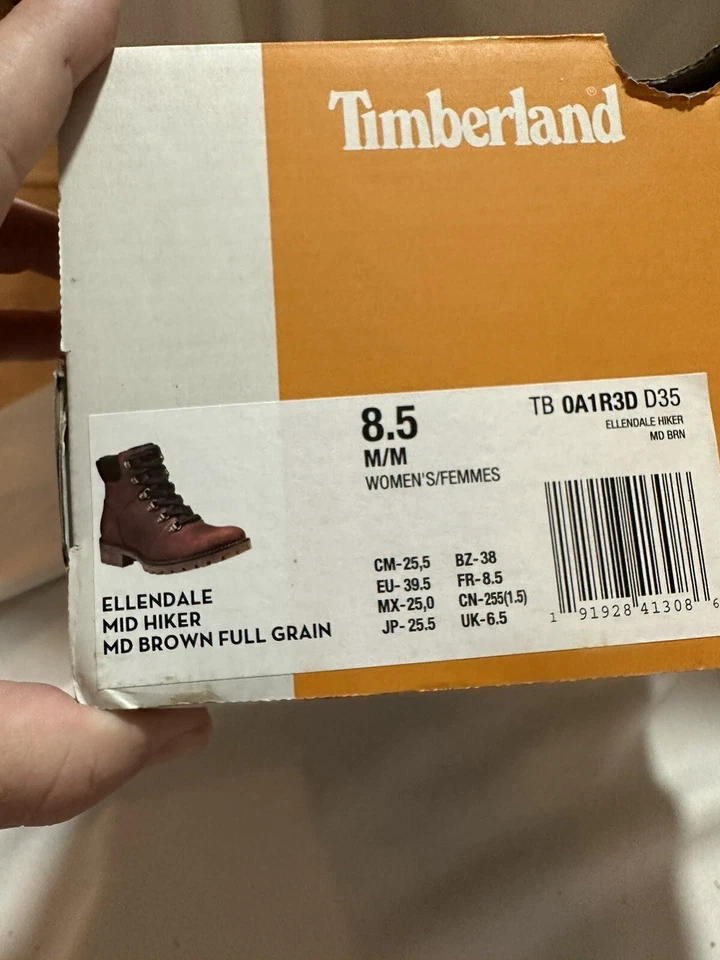 Timberland Ellendale Senderista Para Mujer 8.5 Medio Alto Botas de Senderismo Zapatos $99.99 Nuevo en Caja Foto 2 de 4