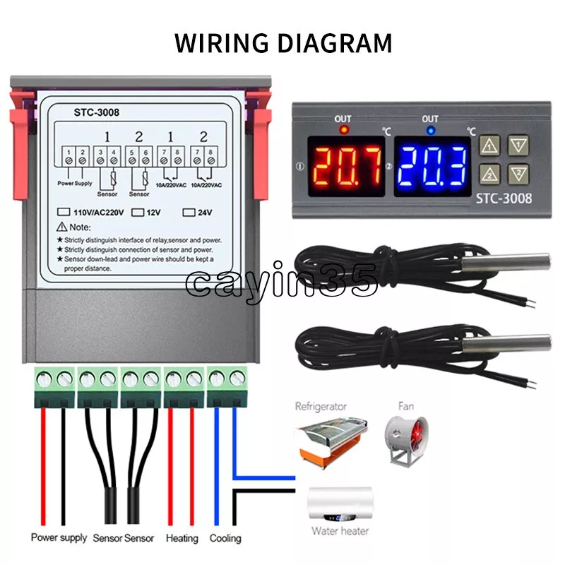 Wiring temperature controller sale