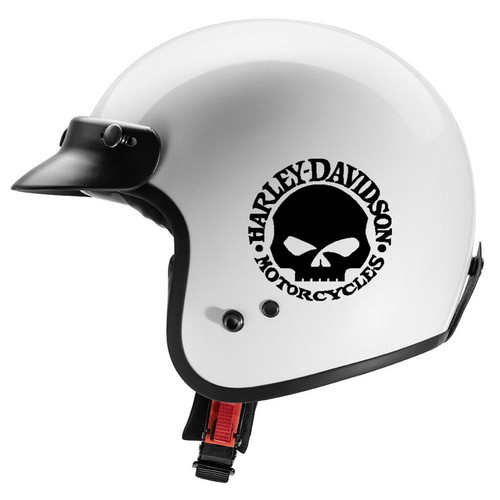 adesivi harley davidson casco scritta logo skull da moto custom stickers  teschio | eBay