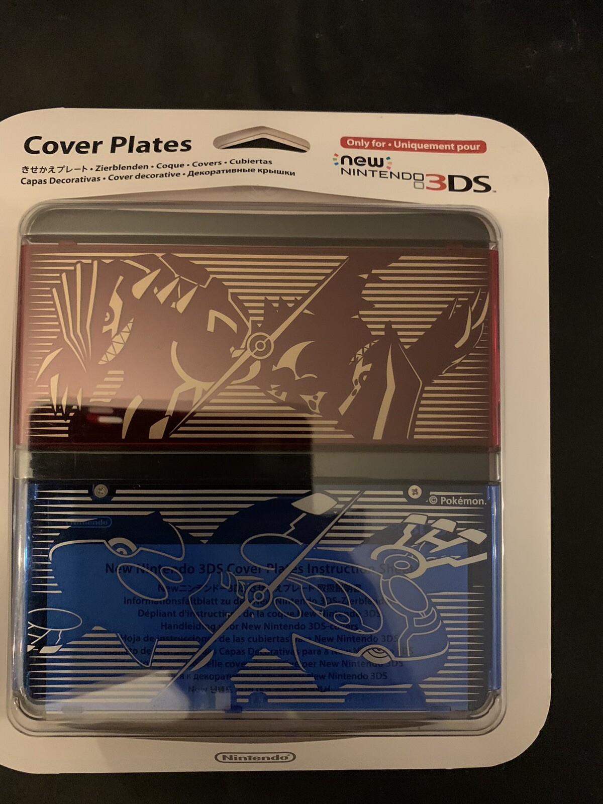 NEW Nintendo 3DS Cover Plates Pokemon Omega Ruby Alpha Saphir New neuf