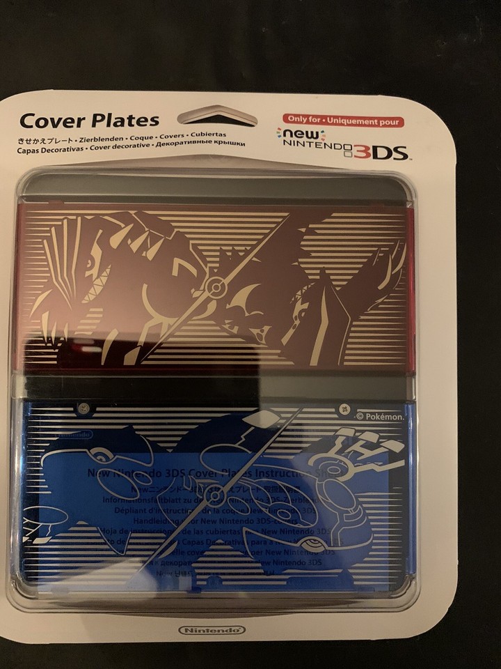 NEW Nintendo 3DS Cover Plates Pokemon Omega Ruby Alpha Saphir New neuf