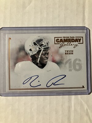 Tevin Resses 2014 Press Pass Gameday Gallery Bronze Tevin Reese #GG-TR Rookie Auto ...