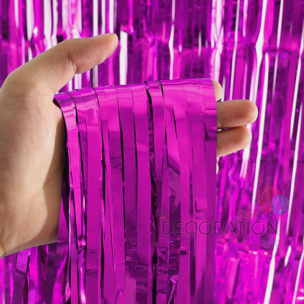 2M3M FOIL FRINGE TINSEL SHIMMER CURTAIN DOOR WEDDING BIRTHDAY PARTY