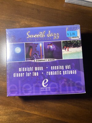 VTG 1999 Smooth Jazz Collection 4 CD Set By Elements - Sealed Compass Box Set