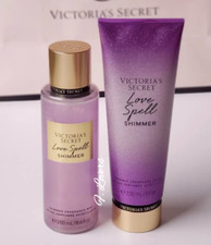 Image of Victoria’s Secret Love Spell Shimmer Mist Spray 250ml and Body Lotion Set New