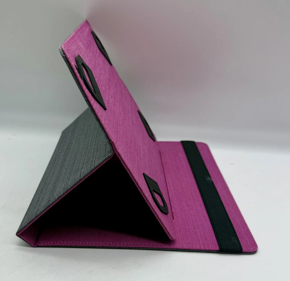 LWX Technology Slate Universal Folio Case For 9-10 Inch Tablets Gray And Pink￼ - Image 4 of 4