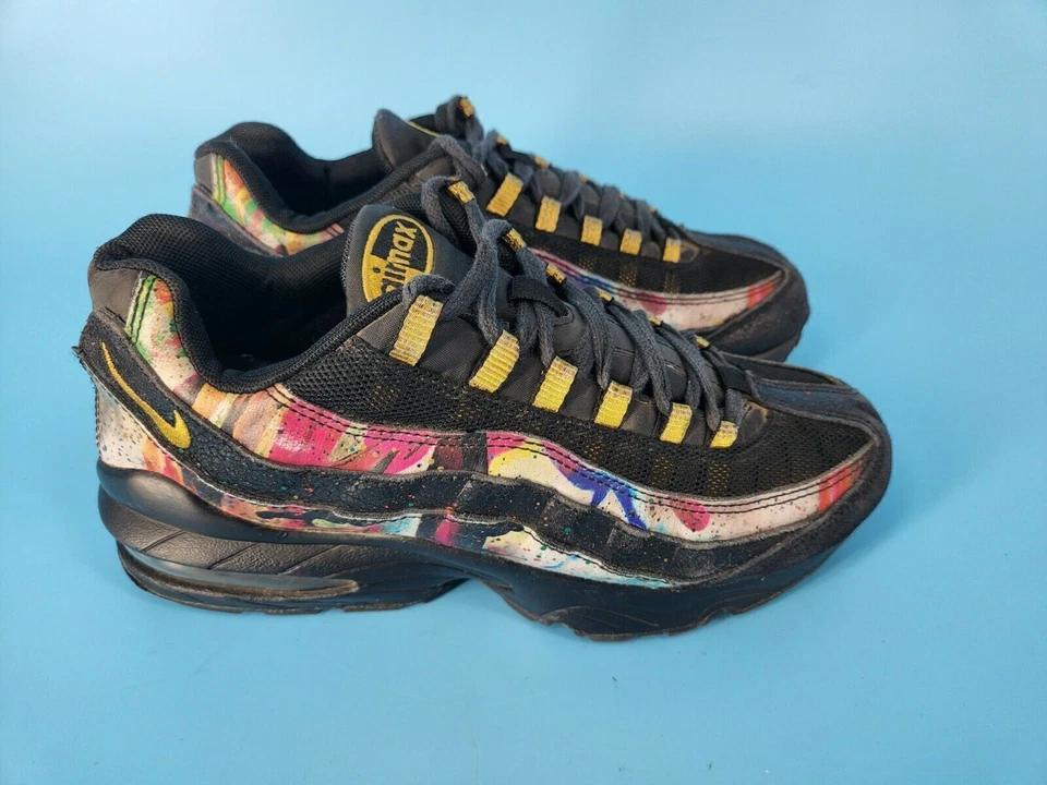 Nike Air Max 95 GS Caribana Black Metallic Gold AT6158-001 Youth 6y Womens 7.5 - Image 2 of 4