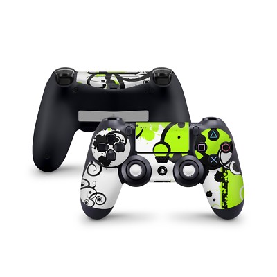 Playstation 4 Controller Aufkleber PS4 Skin Sticker Design Folie Simple Green