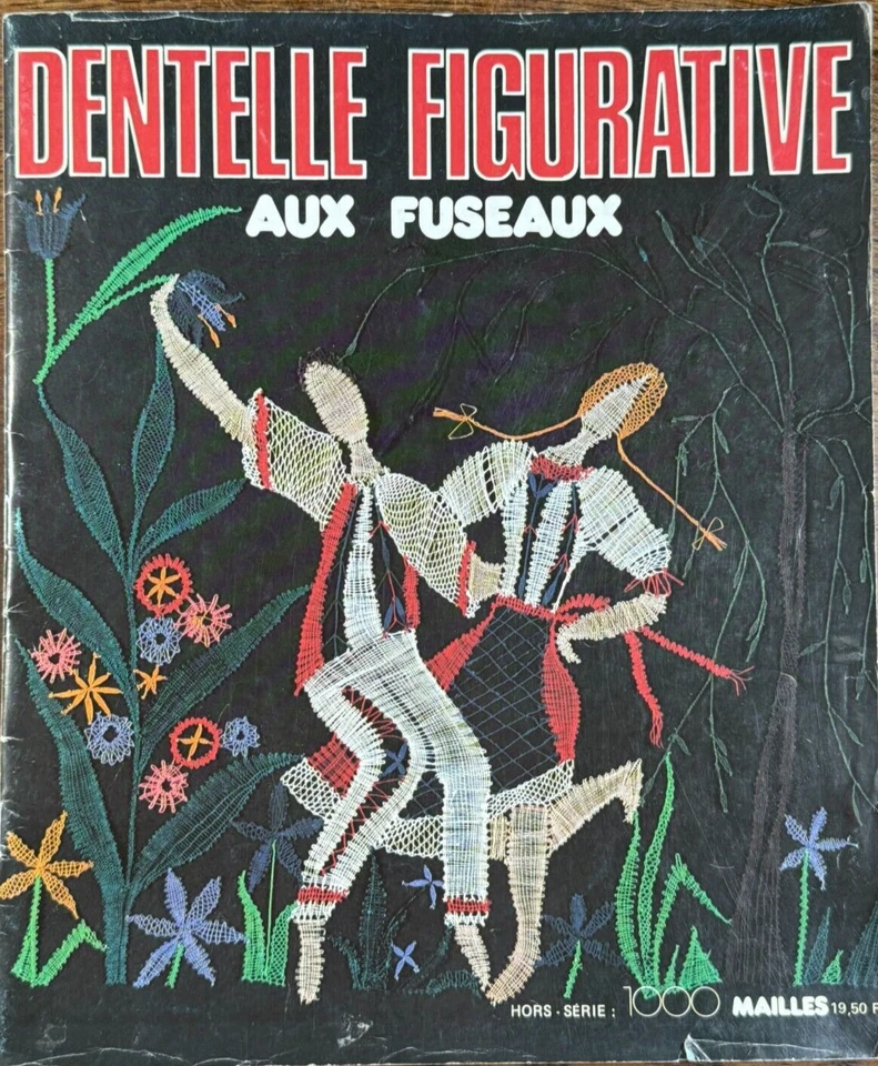 DENTELLE AUX FUSEAUX - Dentelle figurative aux fuseaux - Fleurs - Papillons - Image 2 of 4
