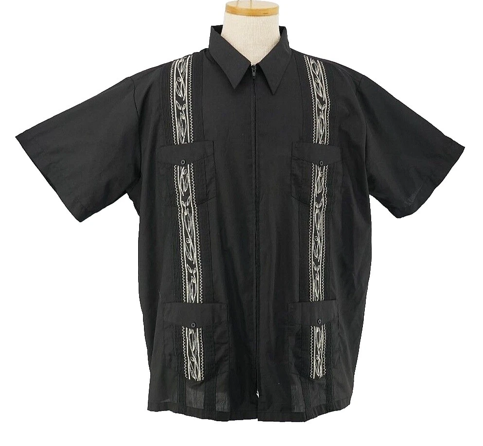 Черные винтажные повседневные рубашки для мужчин Rockabilly из хлопковой смеси