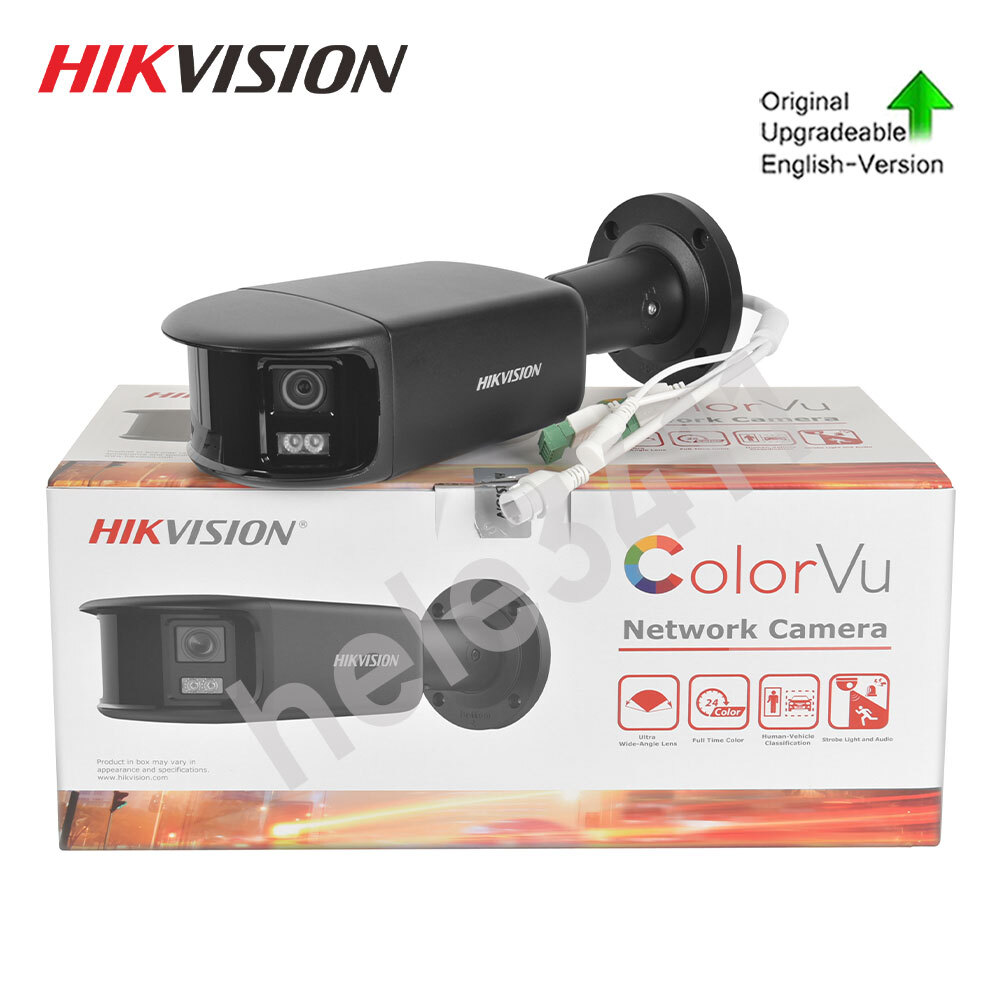 Hikvision 8MP Panoramic IP Camera ColorVu 2-way Audio DS-2CD2T87G2P-LSU/SL BLACK