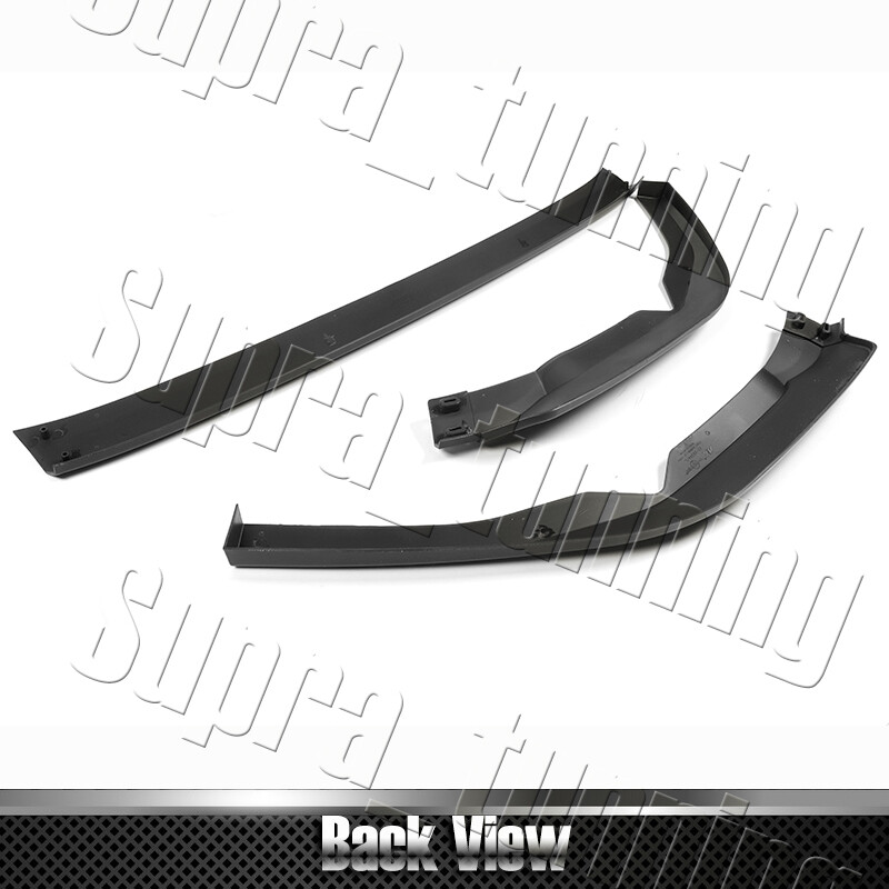 Matt Black Front Bumper Spoiler Lip + Side Skirt 5PCS For 2022-2025 Subaru WRX