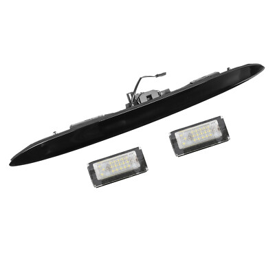 Schwarz Griffleiste Heckklappe+Taster+kennzeichenbeleuchtung für Mini R50 R53
